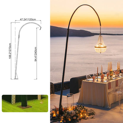Set of 4 Luxury Waterproof Outdoor Wedding Crystal Chandeliers