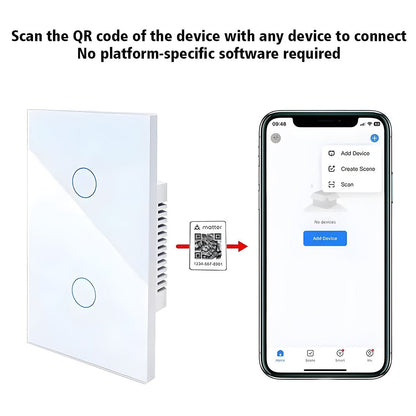 Matter Smart Switch Light Control for Alexa Google HA