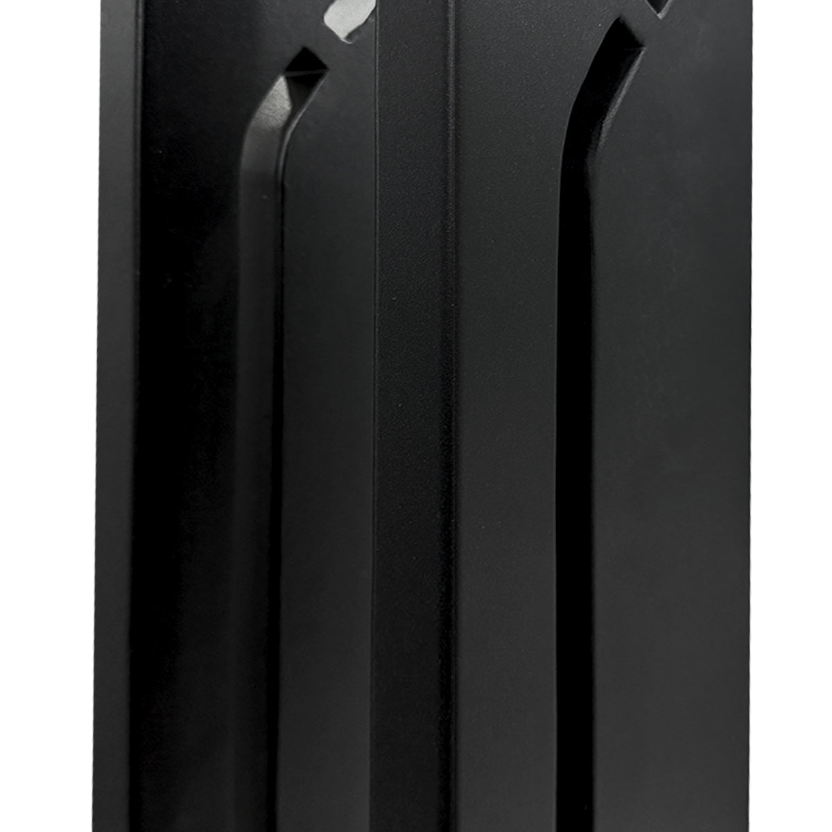 Mecha Modern Ash Black Rectangle LED Column Outdoor Pole Street Light
