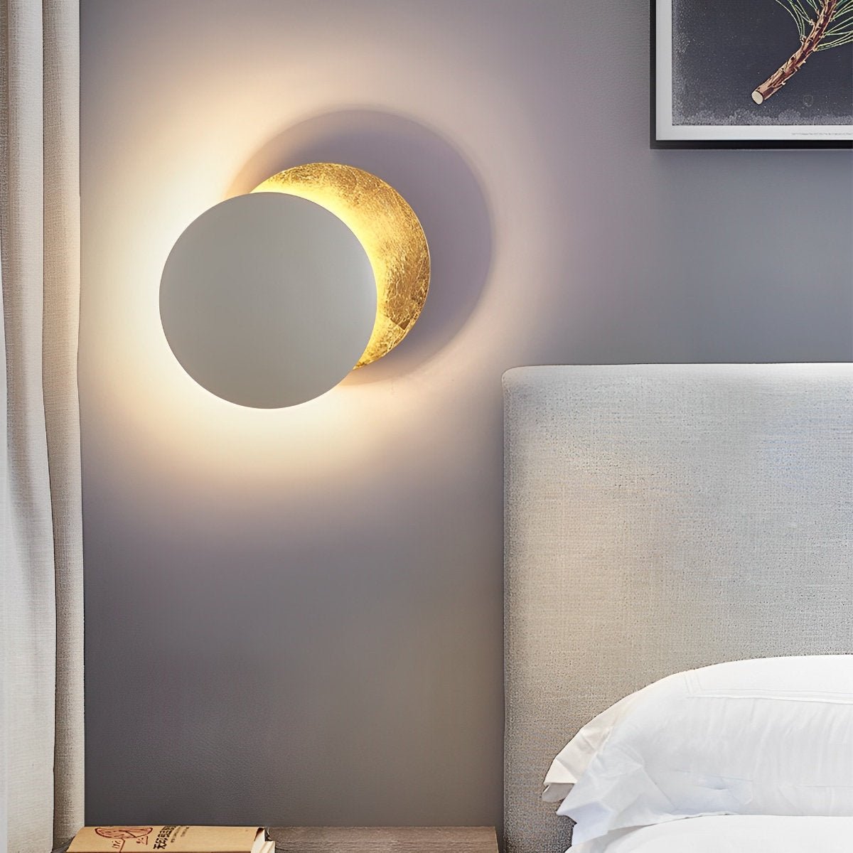 Minimalist Moon Eclipse Creative Wall Sconce - Flare Shack