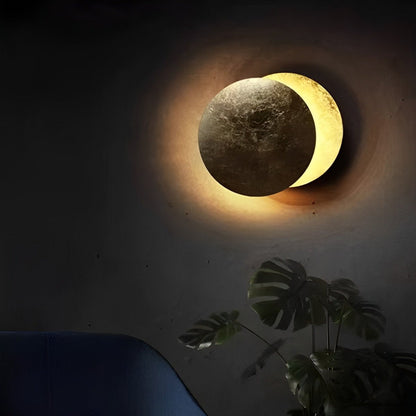 Minimalist Moon Eclipse Creative Wall Sconce - Flare Shack