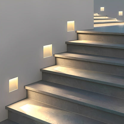 Minimalist Motion Sensor LED Recessed Stairway Lights Step Light - Flare Shack