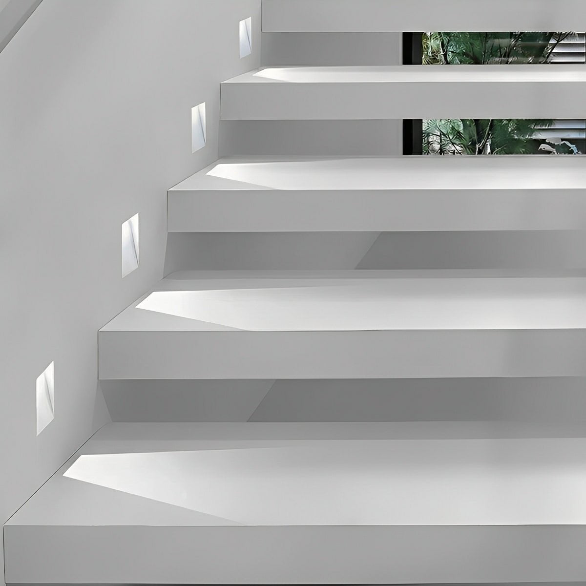 Minimalist Motion Sensor LED Recessed Stairway Lights Step Light - Flare Shack