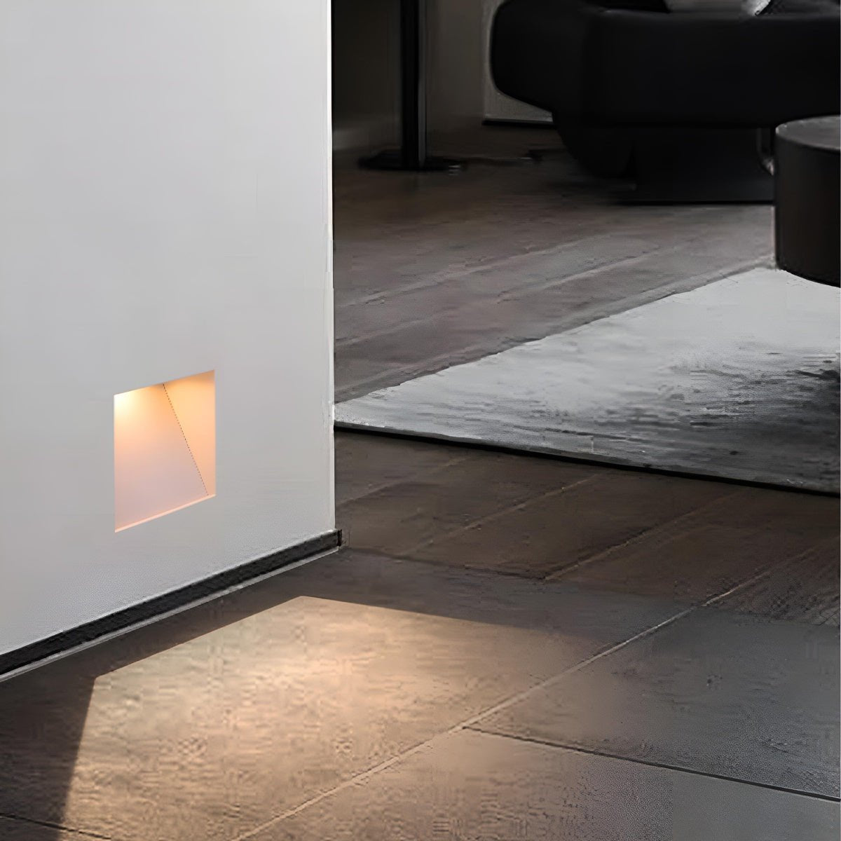 Minimalist Square LED Recessed Stairway Wall Light - Flare Shack