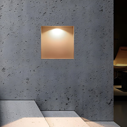 Minimalist Square LED Recessed Stairway Wall Light - Flare Shack