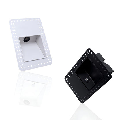 Minimalist Square LED Recessed Stairway Wall Light