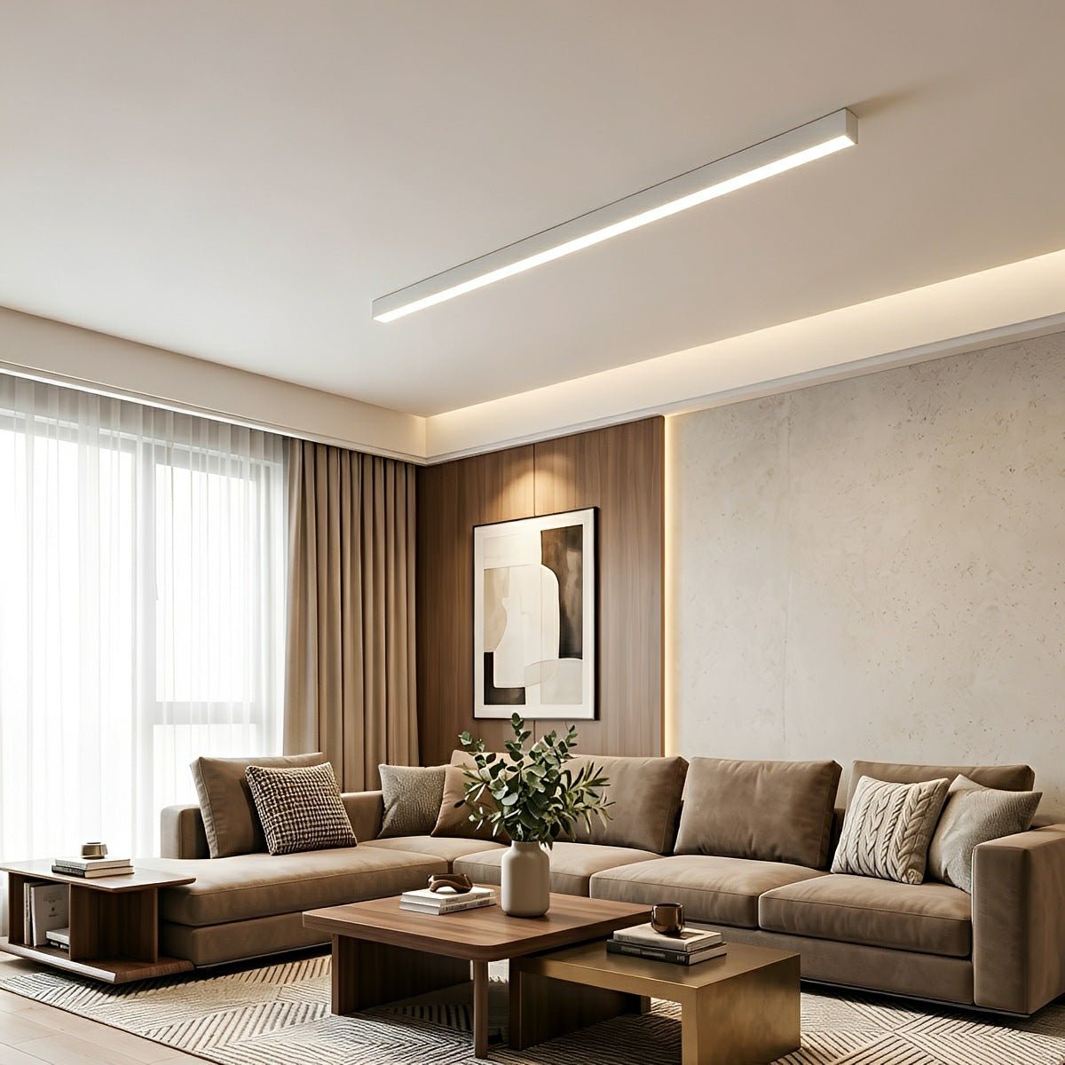 Minimalist Strip Dimming LED Modern Ceiling Light