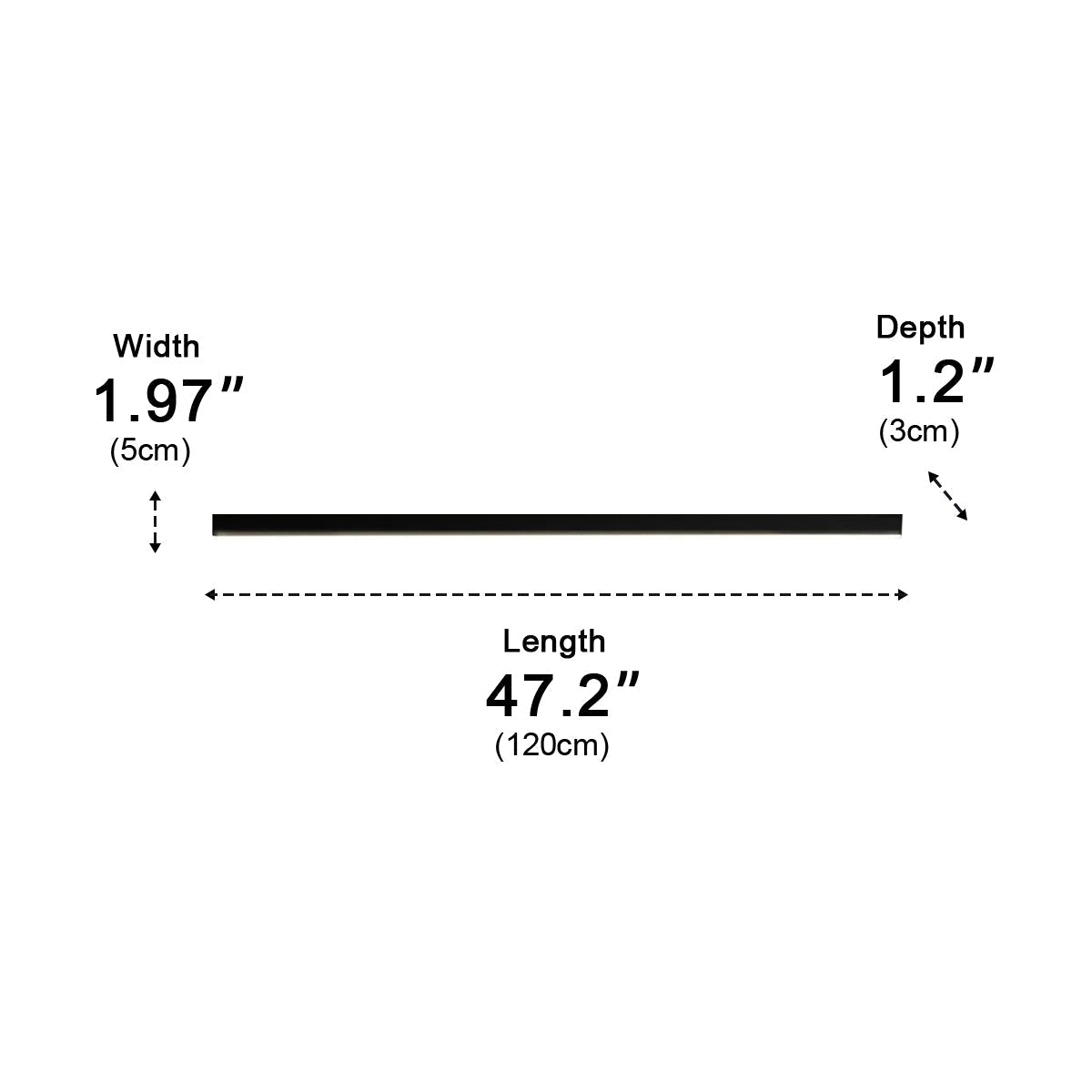 Minimalist Strip Dimming LED Modern Ceiling Light