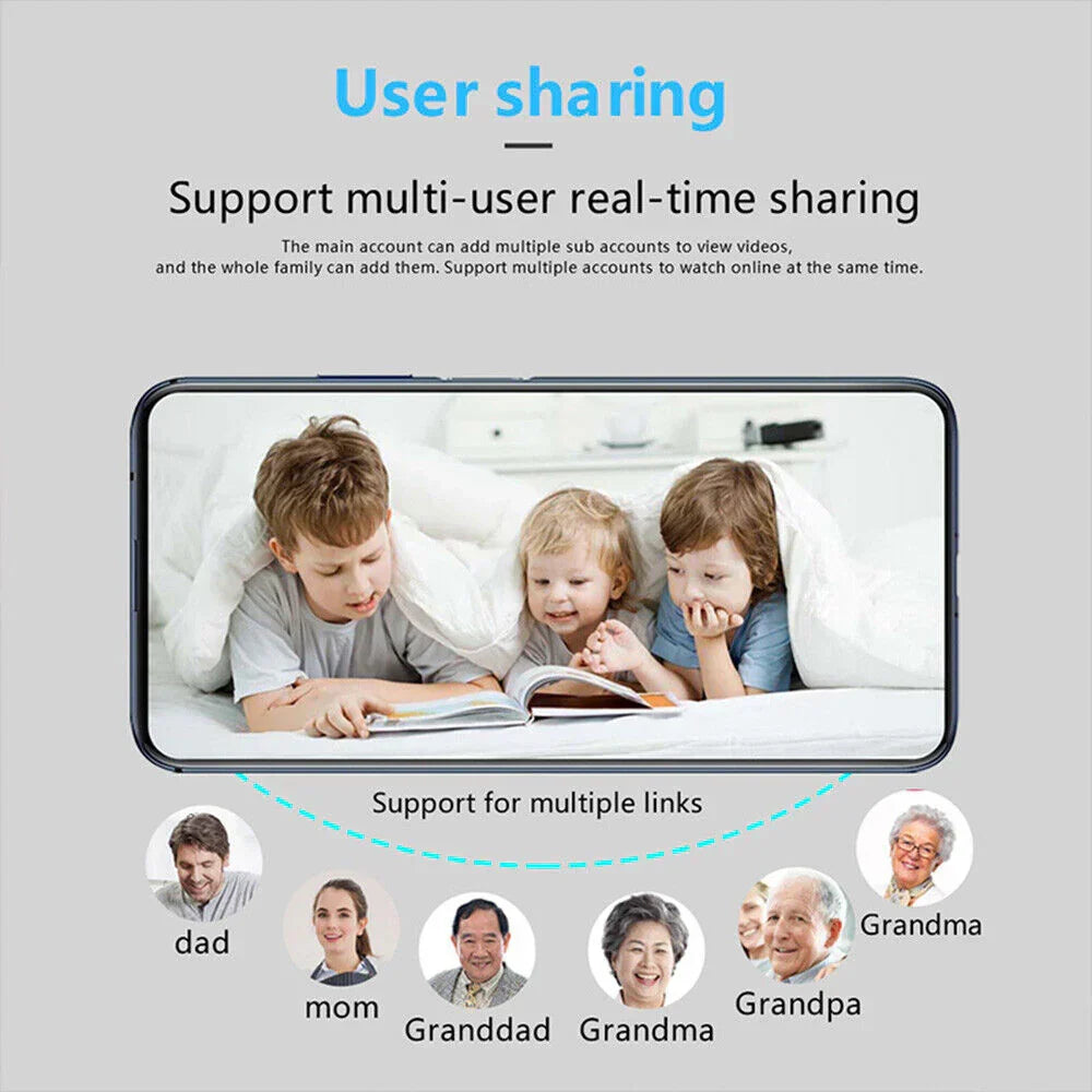 Mini WiFi Camera 1080P Night Vision Motion Alerts Remote Viewing Easy App Setup Home Security 2025