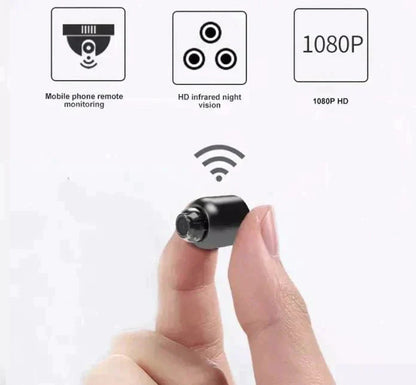 Mini WiFi Camera 1080P Night Vision Motion Alerts Remote Viewing Easy App Setup Home Security 2025