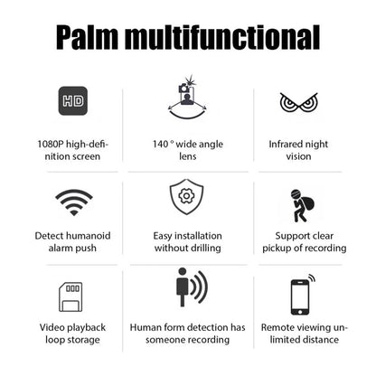 Mini WiFi Camera 1080P Night Vision Motion Alerts Remote Viewing Easy App Setup Home Security 2025