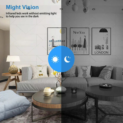 Mini WiFi Camera 1080P Night Vision Motion Alerts Remote Viewing Easy App Setup Home Security 2025