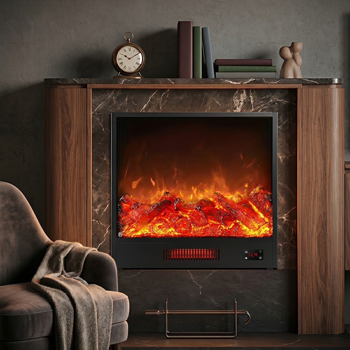 Modern 3D LED Flame Wall Fireplace Light Ambient Lighting - Flare Shack