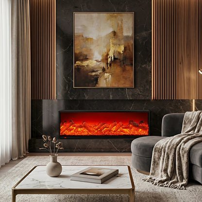 Modern 3D LED Flame Wall Fireplace Light Ambient Lighting - Flare Shack