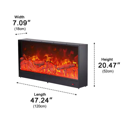 Modern 3D LED Flame Wall Fireplace Light Ambient Lighting