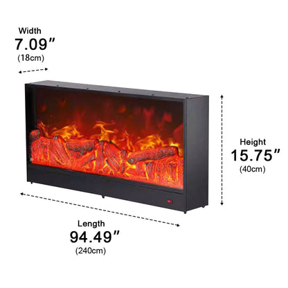 Modern 3D LED Flame Wall Fireplace Light Ambient Lighting