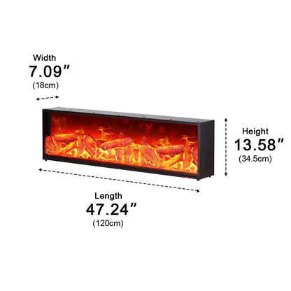 Modern 3D LED Flame Wall Fireplace Light Ambient Lighting