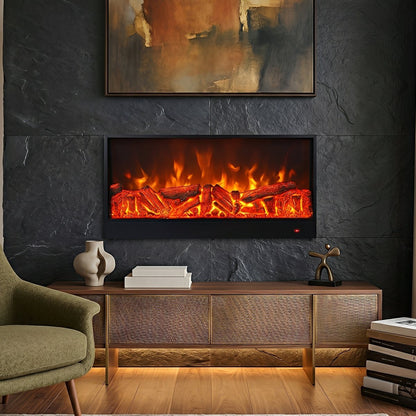 Modern 3D LED Flame Wall Fireplace Light Ambient Lighting - Flare Shack