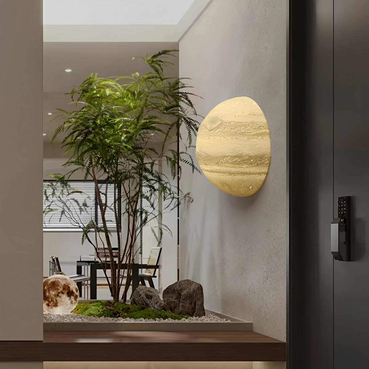Modern 3D Moon Jupiter Planet LED Indoor Wall Lights - Flare Shack