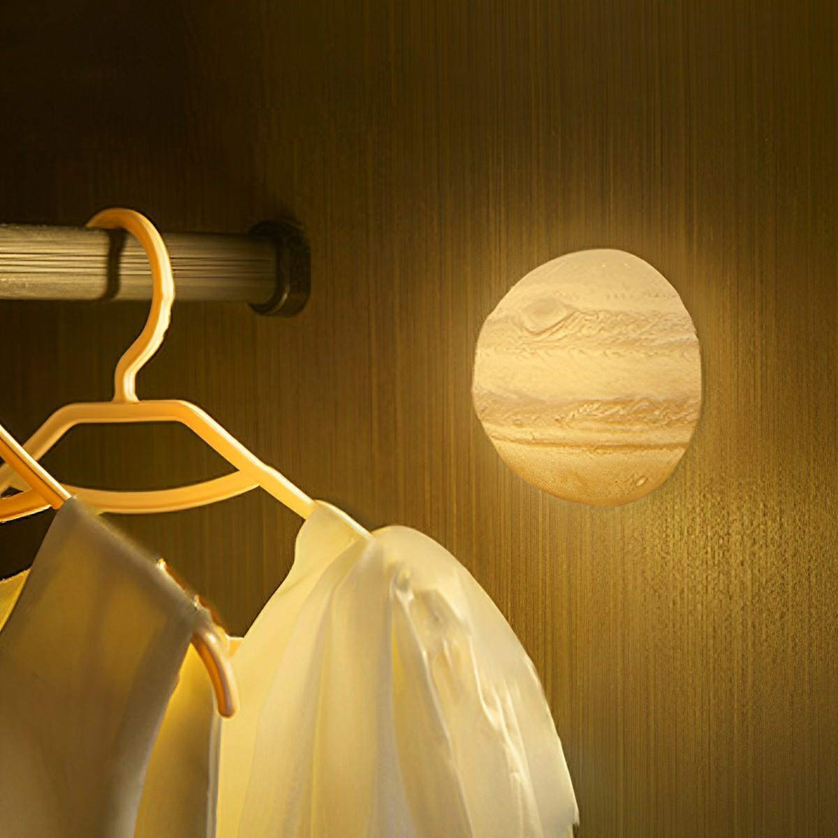 Modern 3D Moon Jupiter Planet LED Wall Sconces