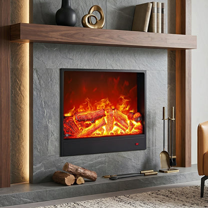 Modern 3D Simulated LED Flame Electric Fireplace Wall Heater - Flare Shack