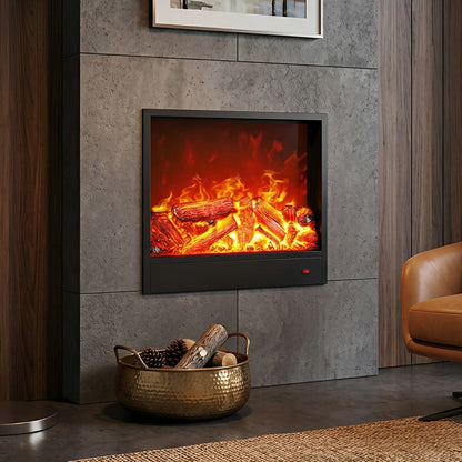 Modern 3D Simulated LED Flame Electric Fireplace Wall Heater - Flare Shack