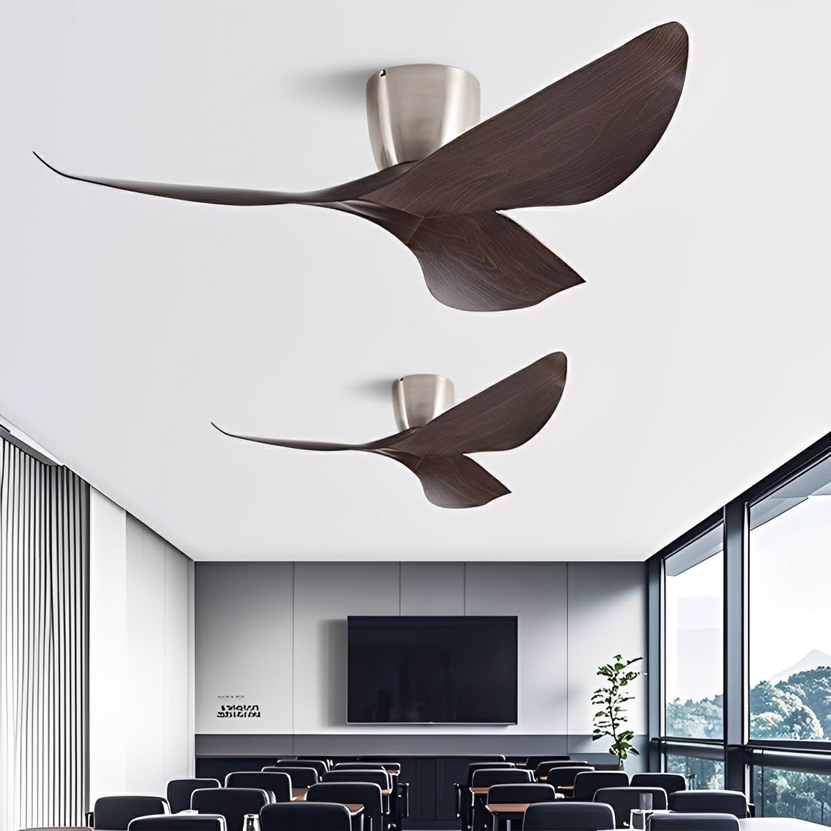 Modern 6 - speed DC Motor Reverse Frequency Ceiling Fan - Flare Shack