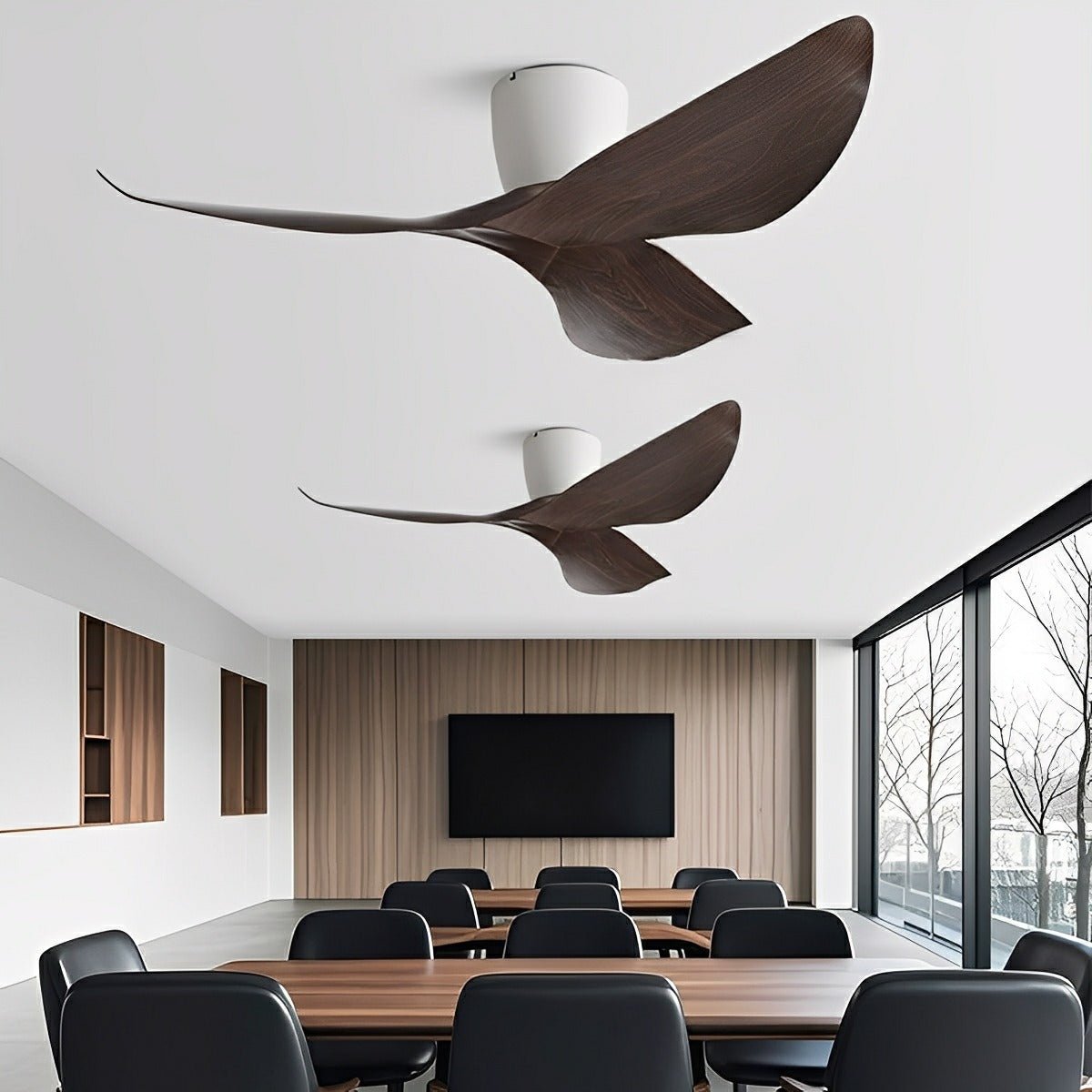 Modern 6 - speed DC Motor Reverse Frequency Ceiling Fan - Flare Shack