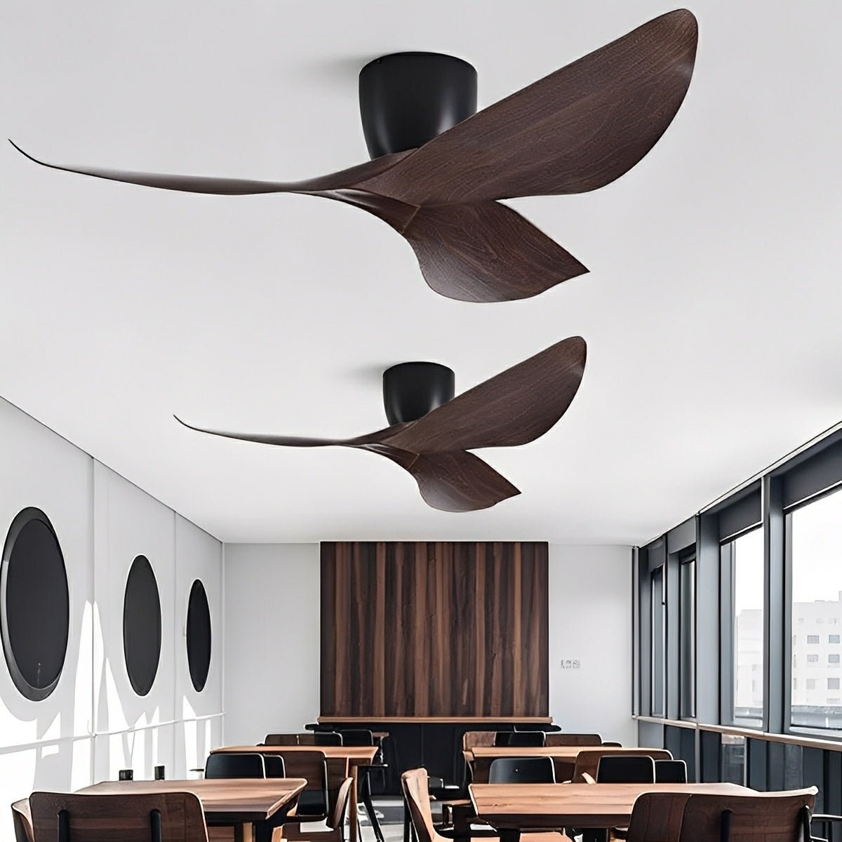 Modern 6 - speed DC Motor Reverse Frequency Ceiling Fan - Flare Shack