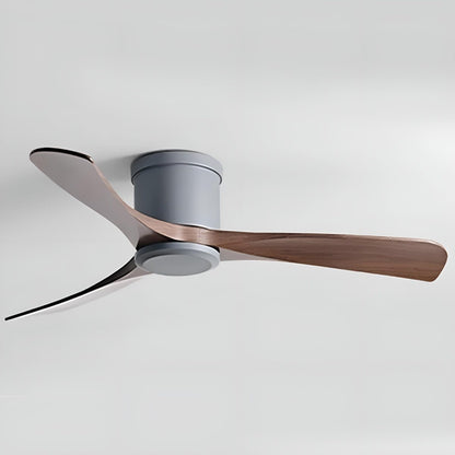 Modern 6-speed Reverse Frequency 3 Blades Imitation Wood Ceiling Fan DC Motor