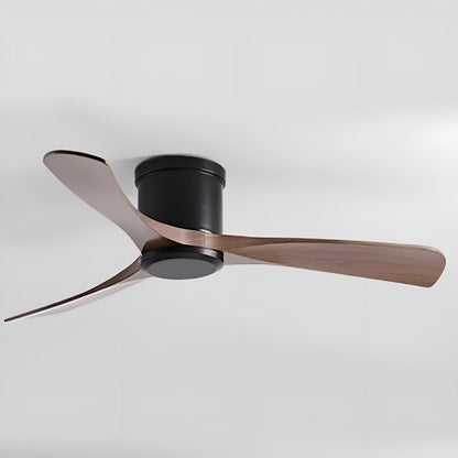 Modern 6-speed Reverse Frequency 3 Blades Imitation Wood Ceiling Fan DC Motor