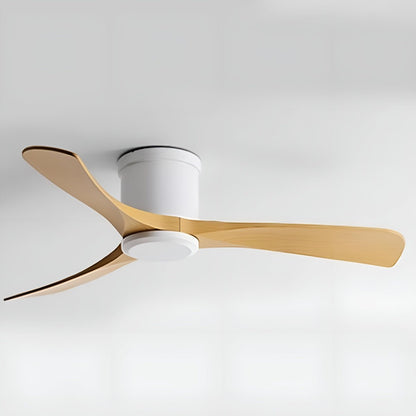 Modern 6-speed Reverse Frequency 3 Blades Imitation Wood Ceiling Fan DC Motor