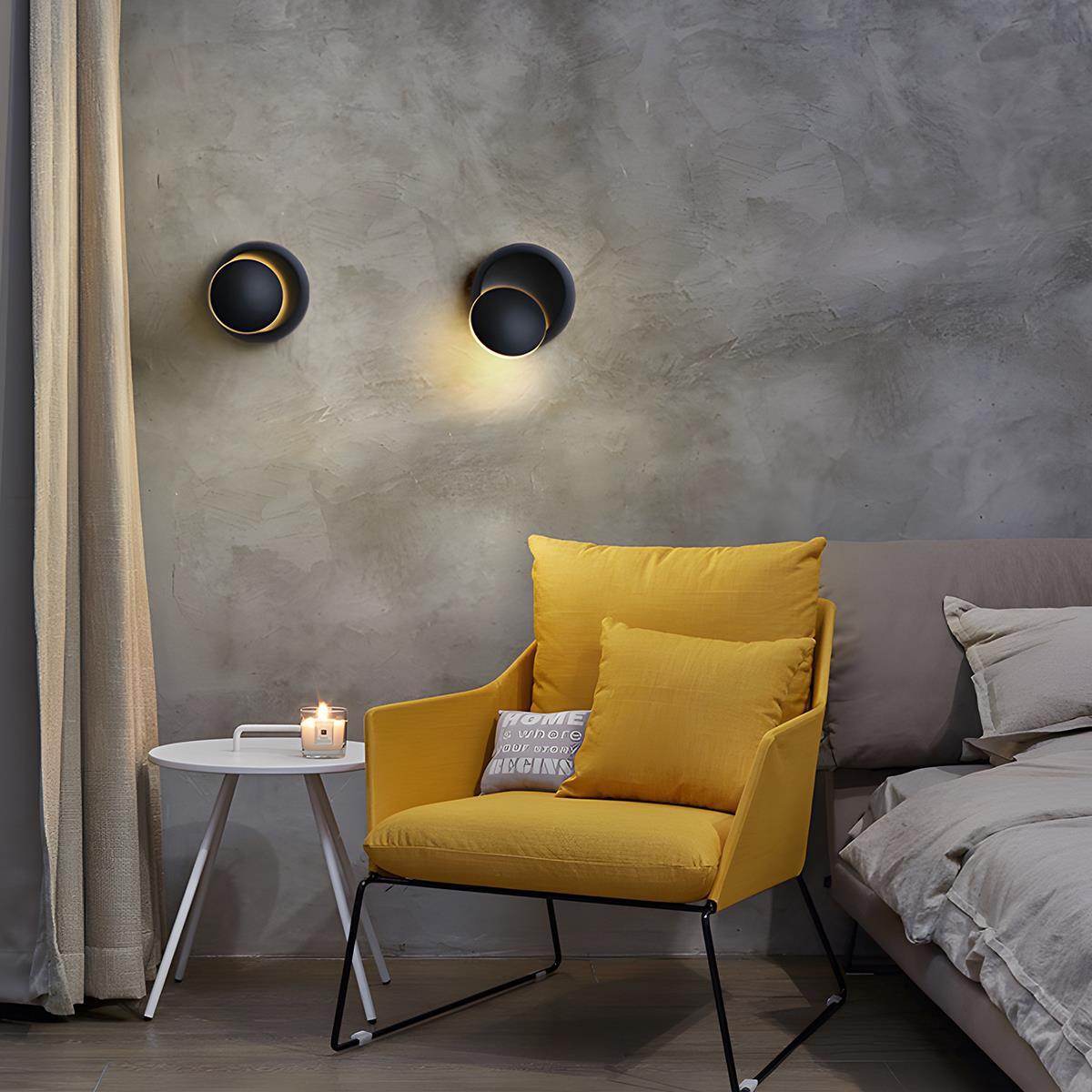 Modern Adjustable Moon Eclipse Creative LED Wall Sconce - Flare Shack