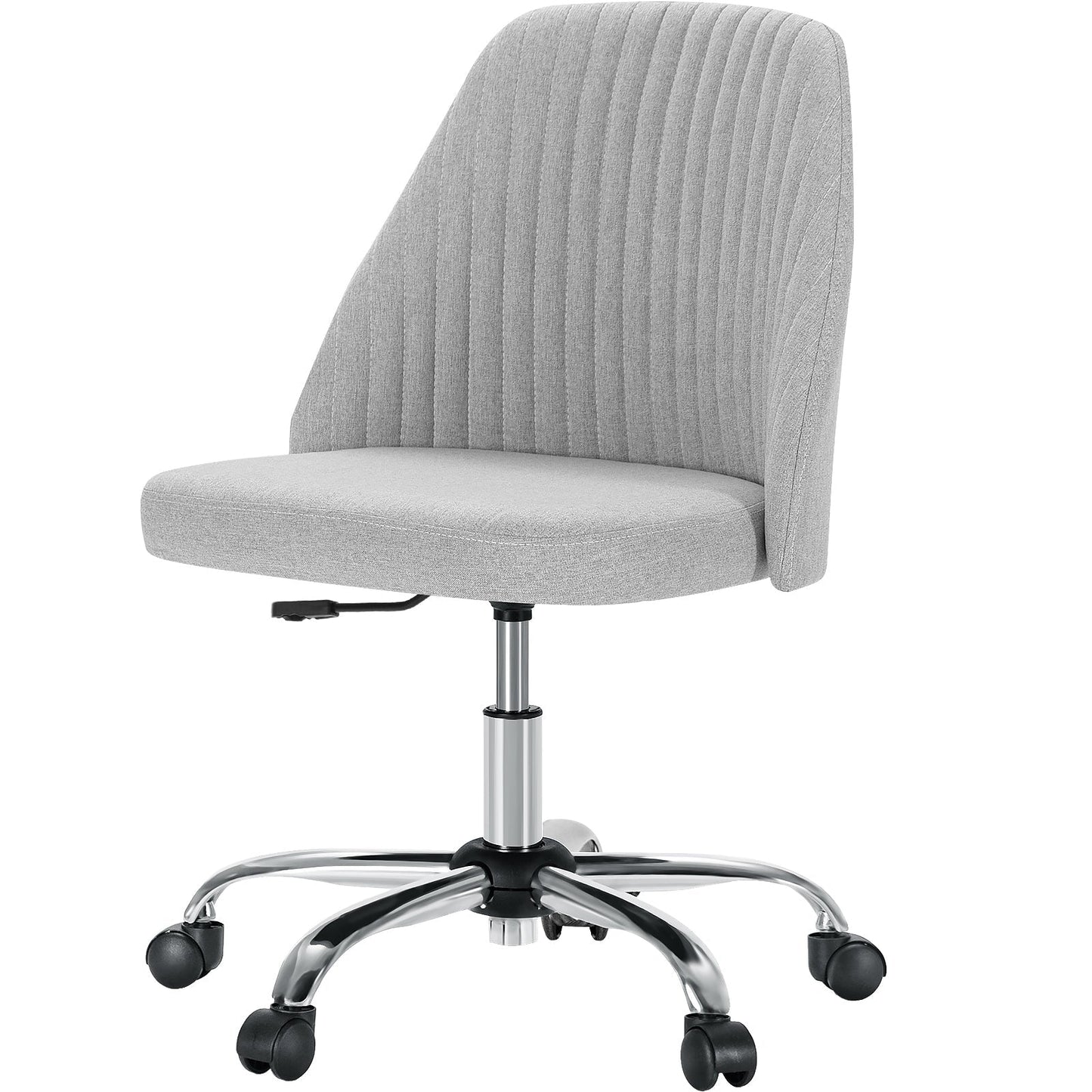 Modern Armless Office Chair with Wheels