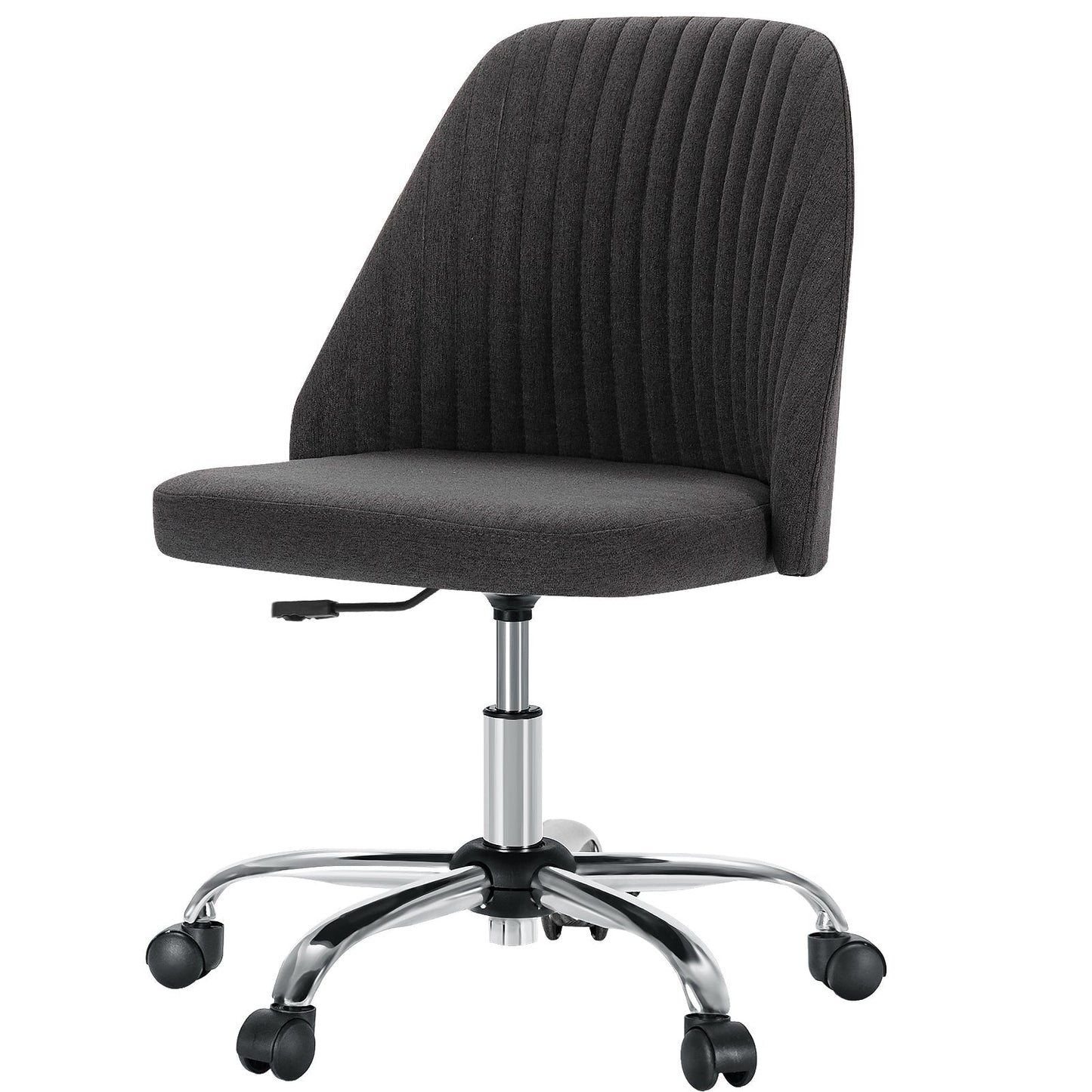 Modern Armless Office Chair with Wheels