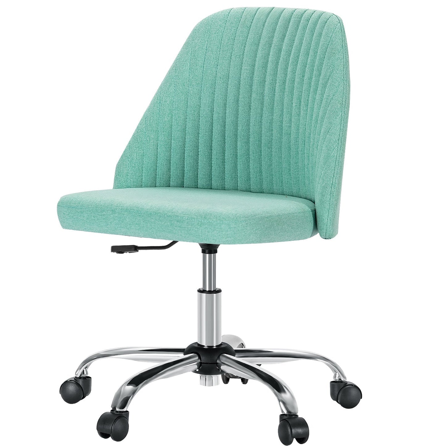 Modern Armless Office Chair with Wheels