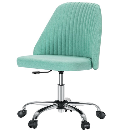 Modern Armless Office Chair with Wheels