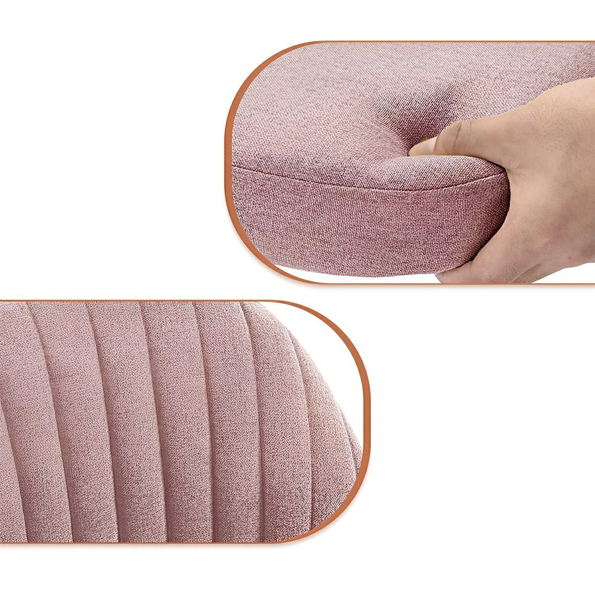 Modern Armless Office Chair with Wheels