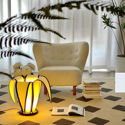 Modern Banana Design Plug In LED Floor Lamp Art Decor
