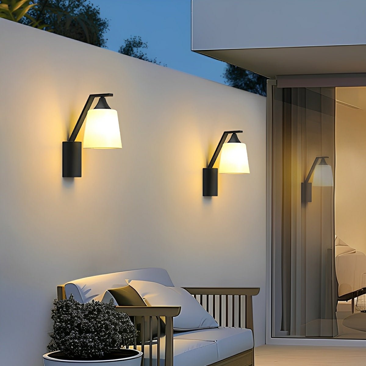 Modern Bell Waterproof Outdoor LED Porch Wall Lights - Flare Shack