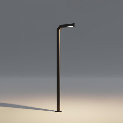 Modern Black LED Column Outdoor Post Lights - Flare Shack
