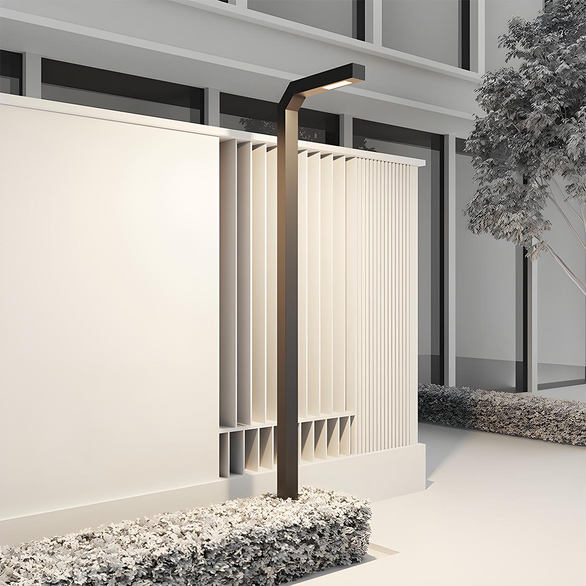 Modern Black LED Column Outdoor Post Lights - Flare Shack