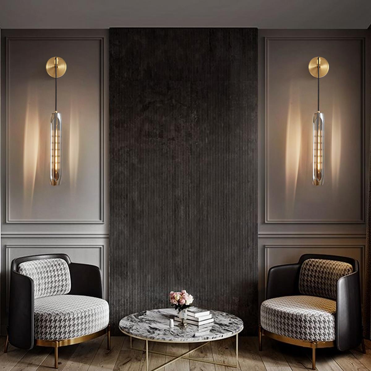 Dimmable Modern Camellia  Luxury Crystal Indoor Wall Sconces