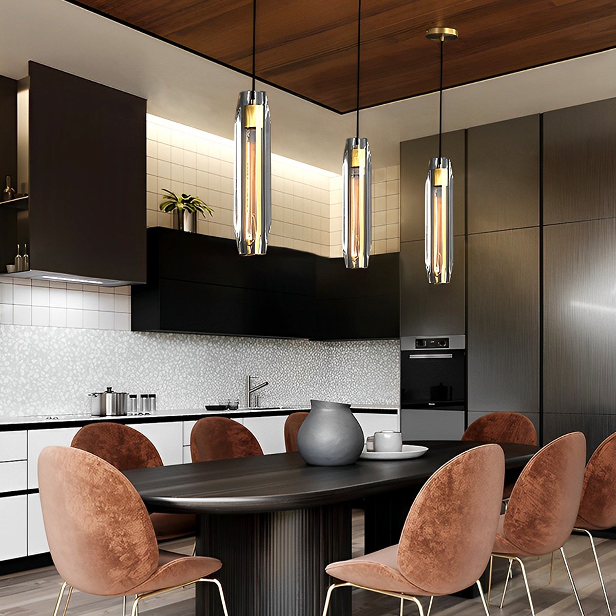 Modern Camellia Luxury Crystal Pendant Lights - Flare Shack
