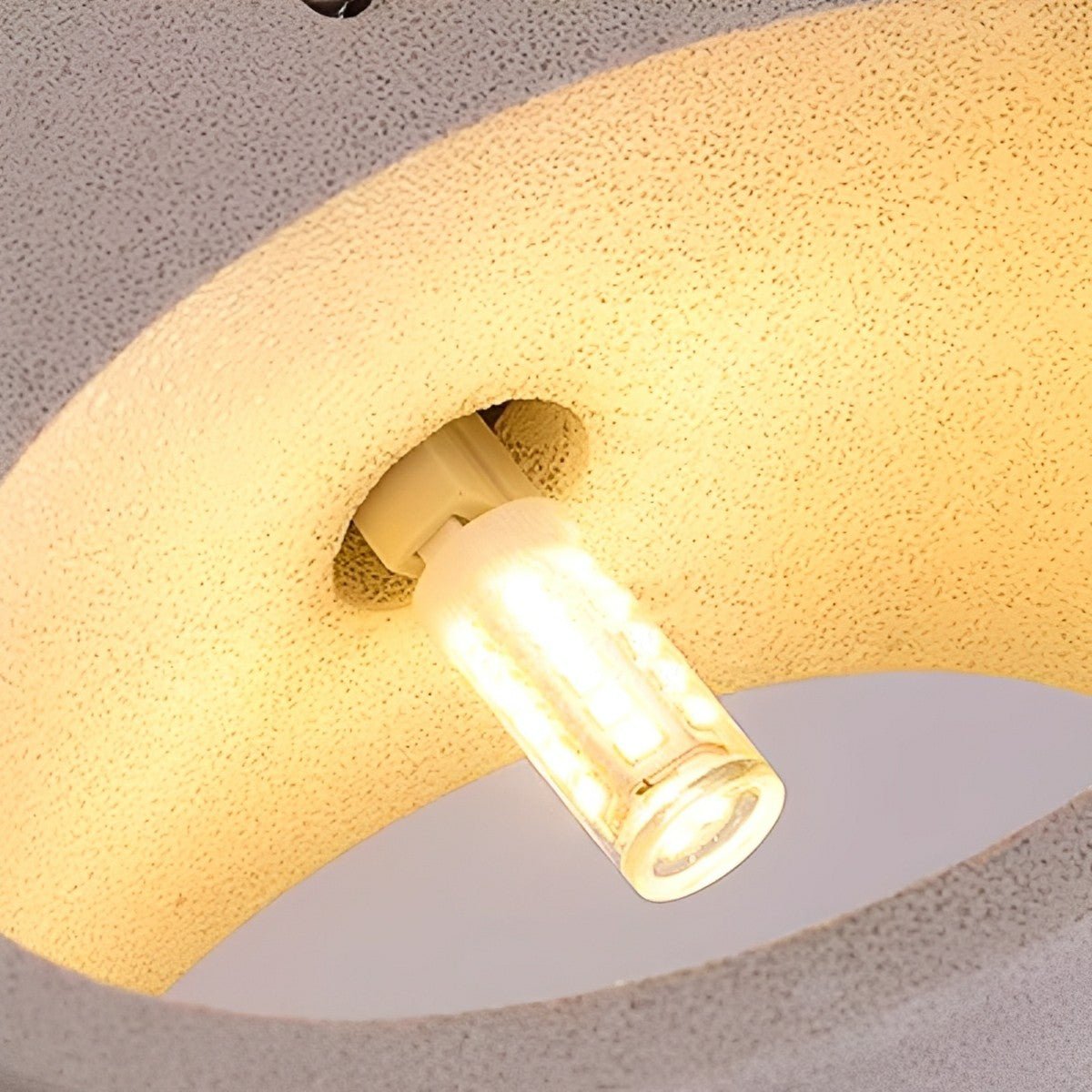 Modern Concrete Oval Up and Down LED Wall Sconces