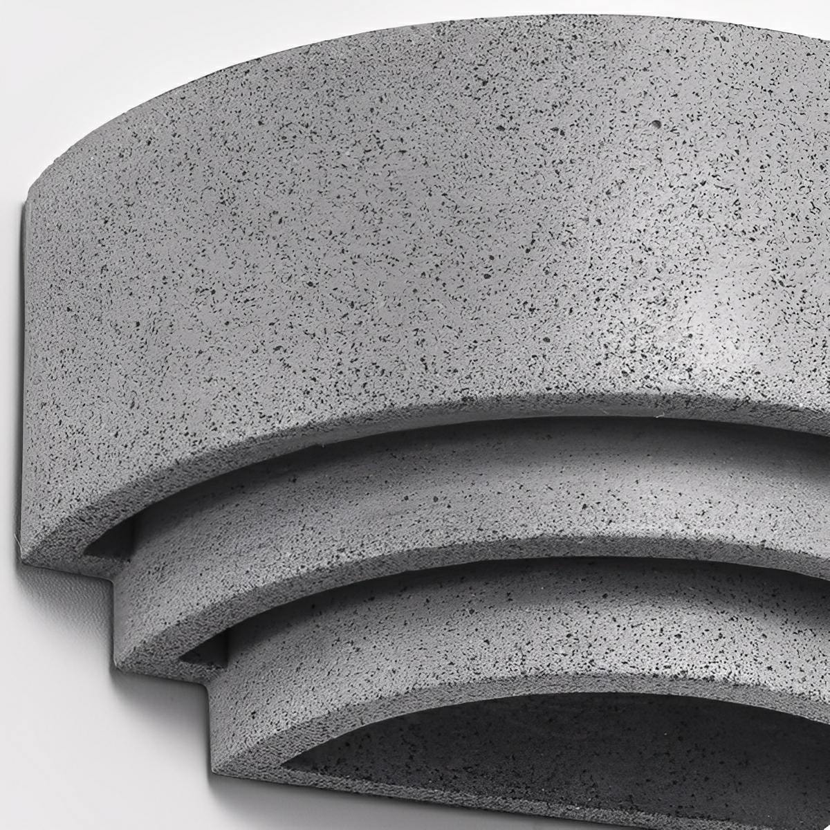 Modern Concrete Tiered Up and Down LED Wall Sconces