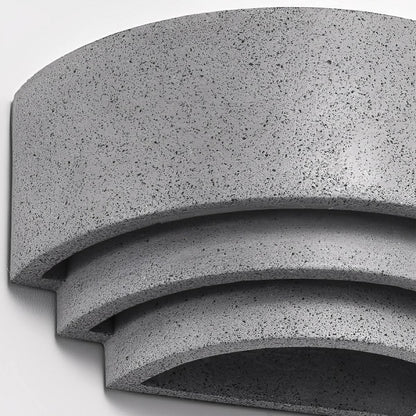 Modern Concrete Tiered Up and Down LED Wall Sconces