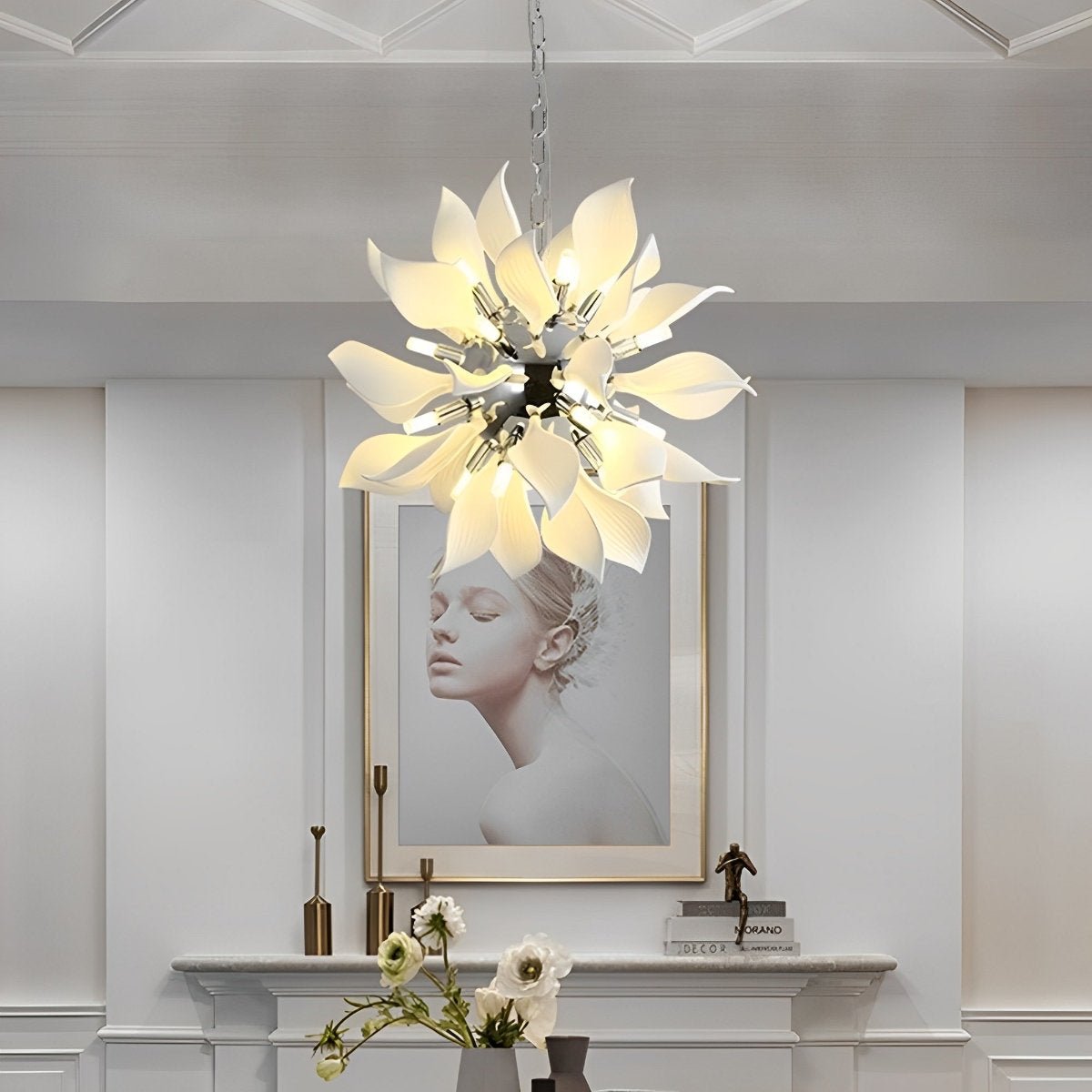 Modern Ceramics Flower Art Chandelier Light - Flare Shack