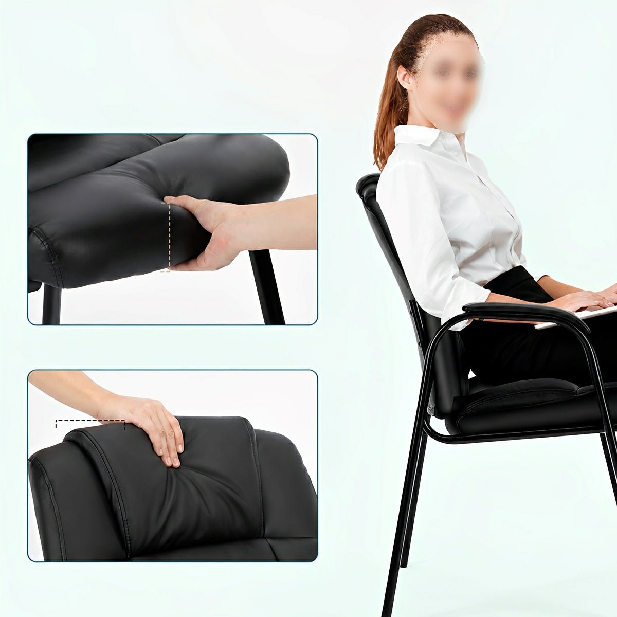Modern Conference Office Chair with Padded Arms