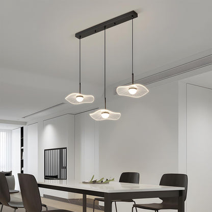 Modern Copper Lotus Leaf Bar LED Pendant Lights - Flare Shack